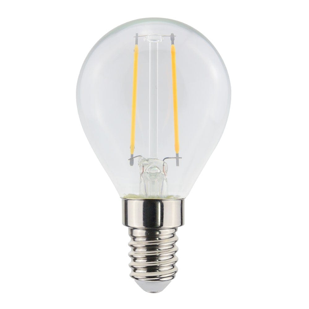 LED Filament lamp E14 - 2,5 Watt 250 Lumen - G45 vorm - 2700K Warmwit licht - Dimbaar - Helder glas afbeelding