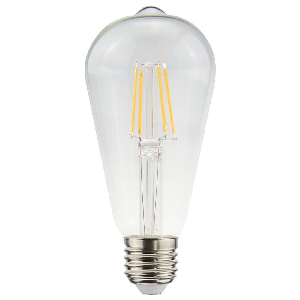 LED Filament lamp E27 - 4,5 Watt 470 Lumen - ST64 Edison - 2700K Warmwit licht - Dimbaar - Helder glas afbeelding