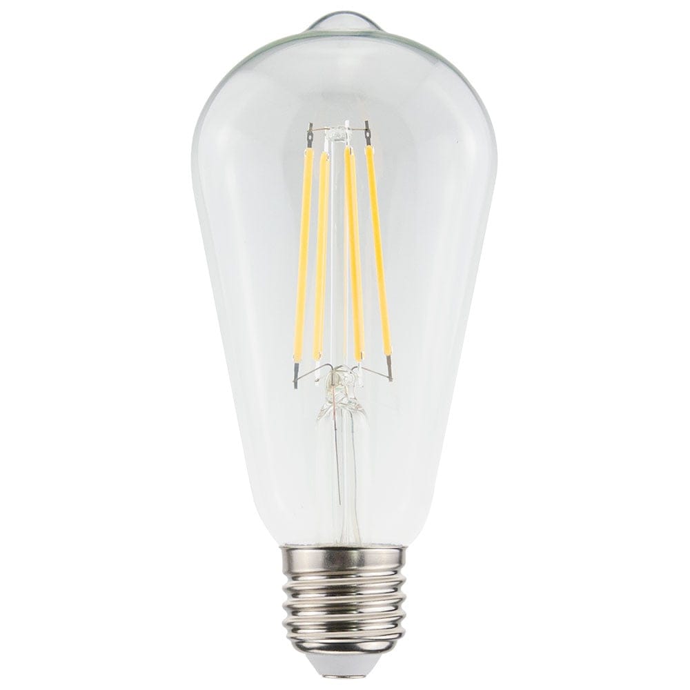 LED Filament lamp E27 - 9 Watt 1055 Lumen - ST64 Edison - 2700K Warmwit licht - Dimbaar - Helder glas afbeelding 1