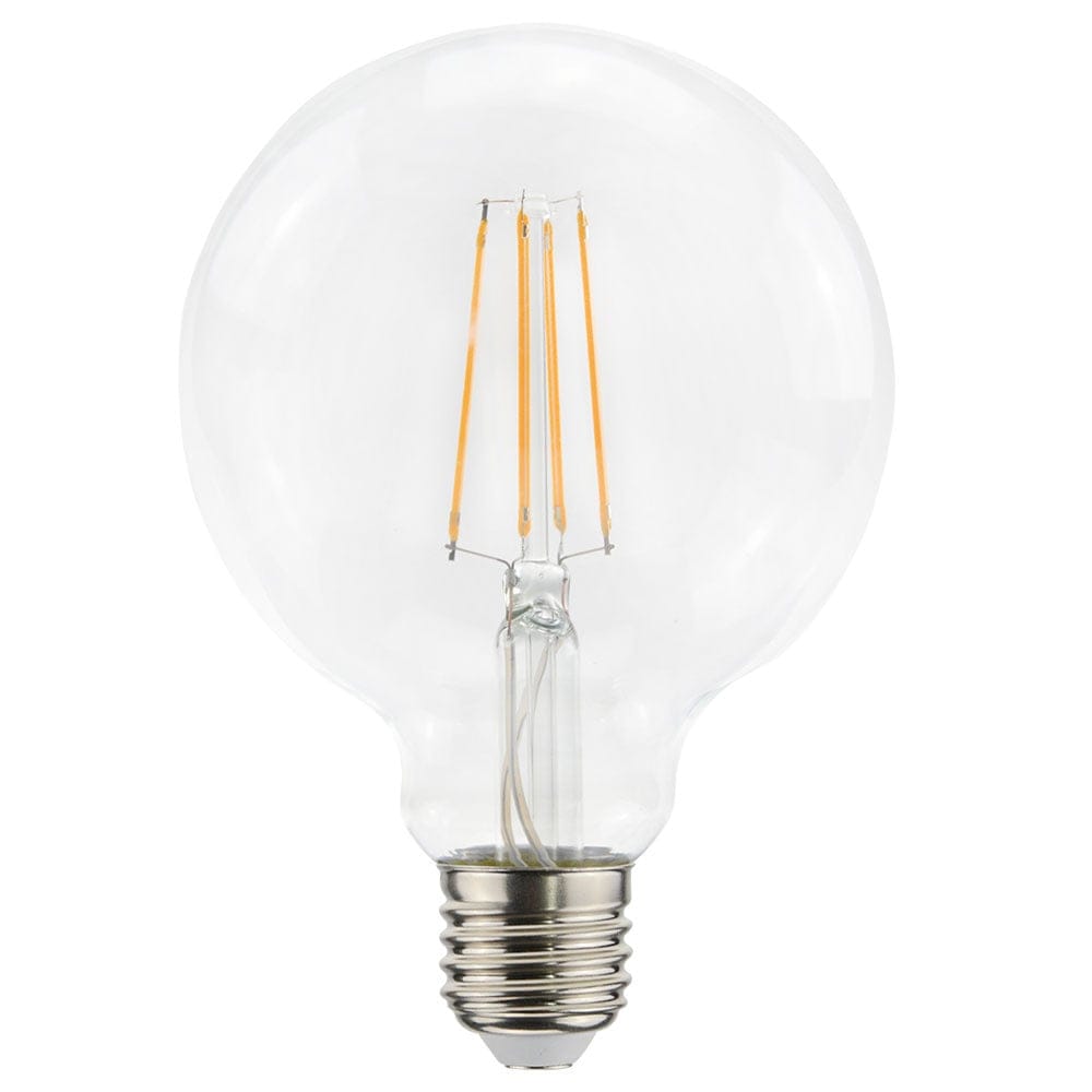 LED Filament lamp E27 - 9 Watt 1055 Lumen - G95 - 2700K Warmwit licht - Dimbaar - Helder glas afbeelding
