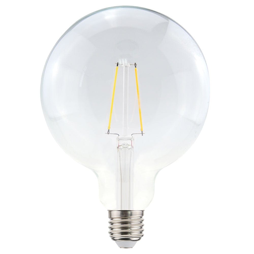 LED Filament lamp E27 - 4,5 Watt 470 Lumen - G125 - 2700K Warmwit licht - Dimbaar - Helder glas afbeelding