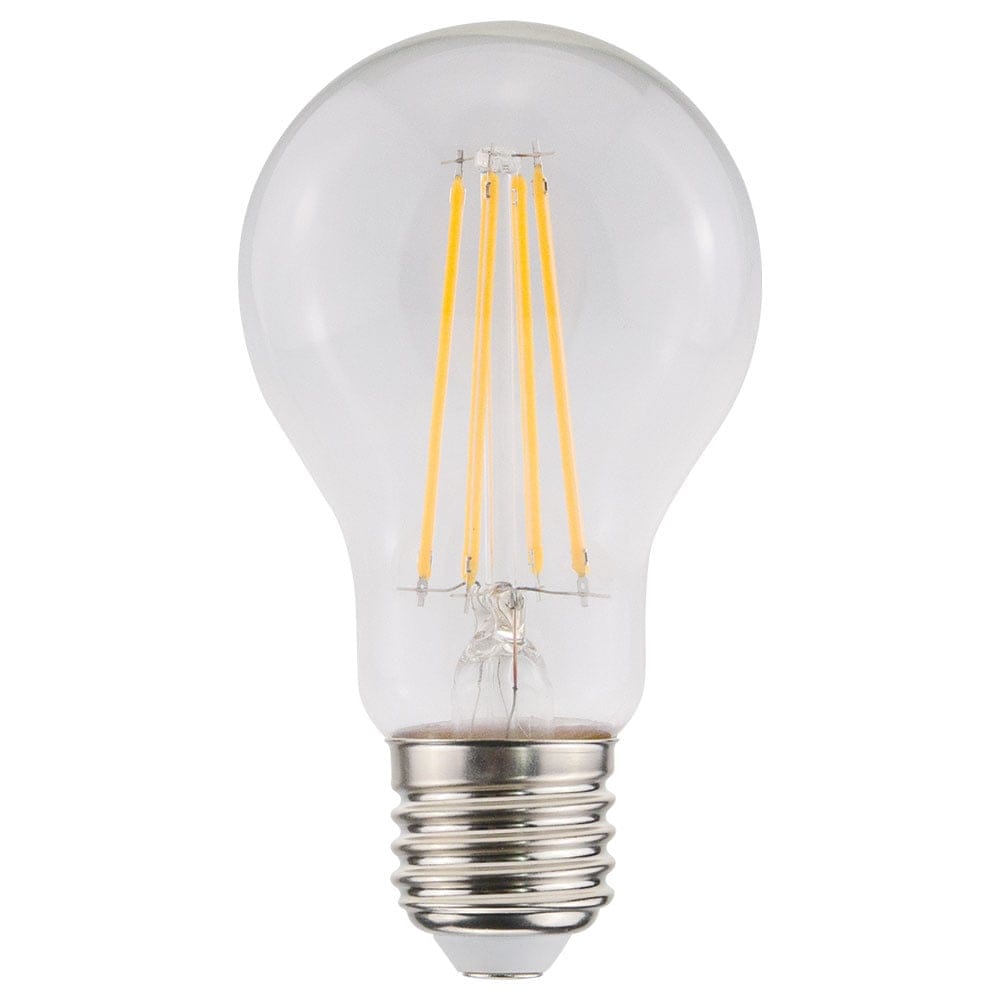 E27 LED Filament Lamp A60 - Energielabel A - 3.8 Watt - 806 Lumen - 2700K Warm Wit - Transparant glas afbeelding