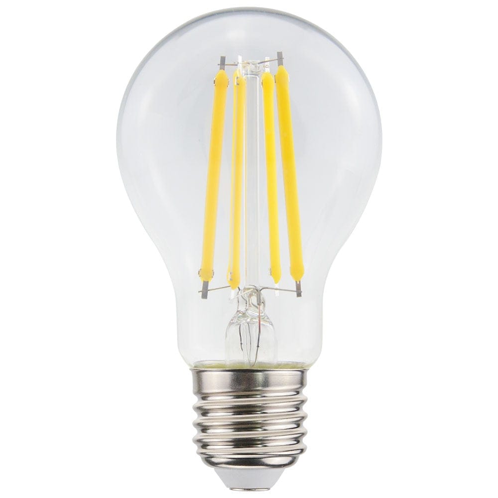 E27 LED Filament Lamp A60 - Dimbaar - Energielabel A - 3.8 Watt - 840 Lumen - 2700K Warm Wit - Transparant glas afbeelding