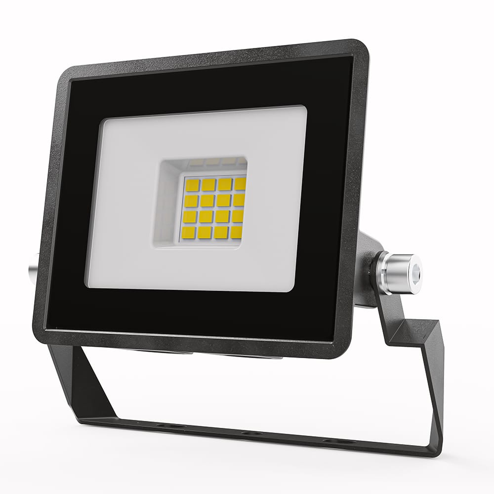 Stratos - LED Breedstraler 10 Watt 735 Lumen - 4000K Neutraal wit licht - IP65 waterdicht - 15cm Kabel - Schijnwerper afbeelding