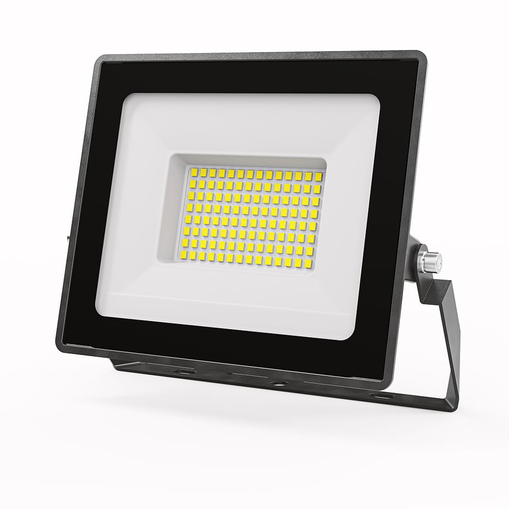 Stratos LED Breedstraler 50 Watt 4270 Lumen 6500K Daglicht wit licht IP65 waterdicht 15cm Kabel Schijnwerper