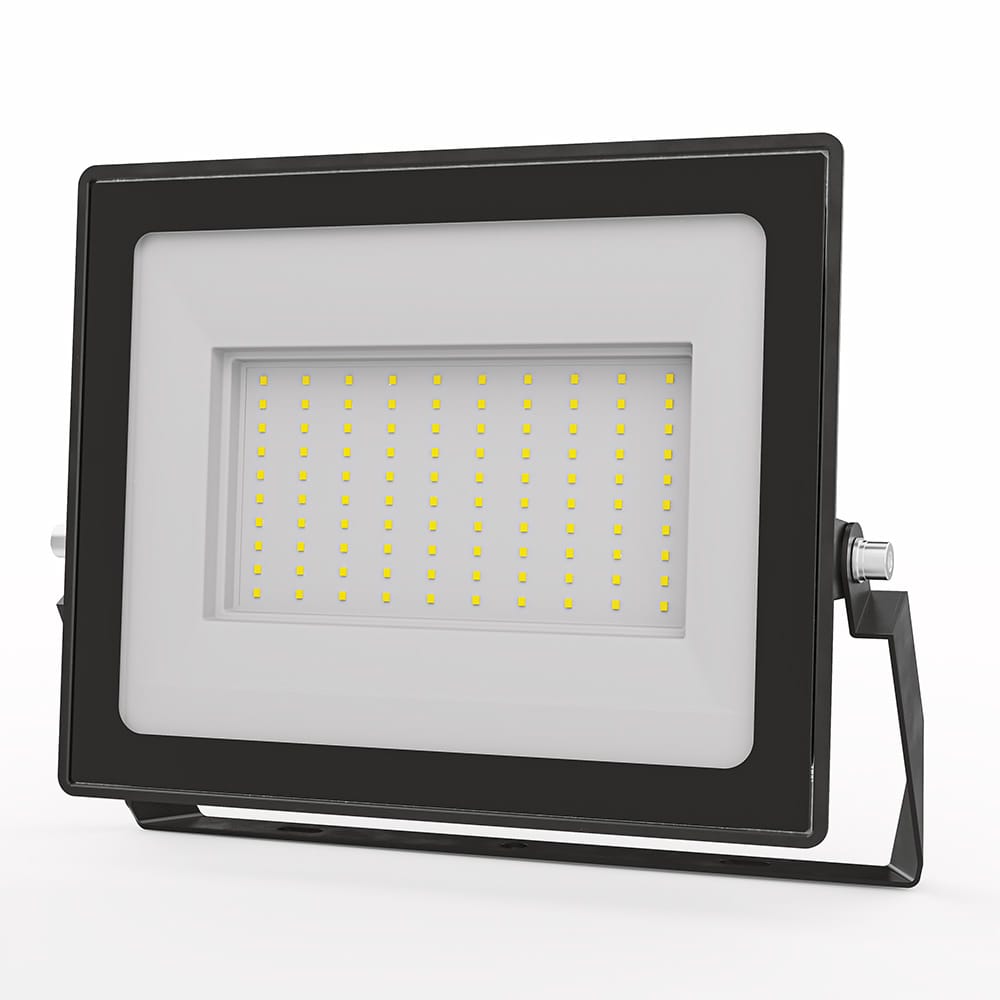 Stratos LED Breedstraler 100 Watt 8700 Lumen 4000K Neutraal wit licht IP65 waterdicht 15cm Kabel Schijnwerper