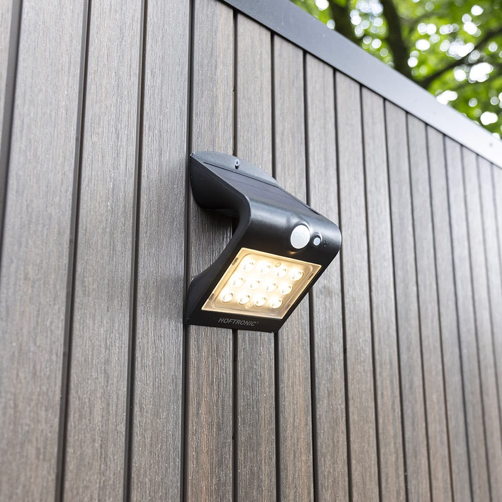 Rhodes Solar Wandlamp Up & Down - met Bewegingssensor - 1.5W - 3000K Warm wit - 2 lichtstanden - IP6