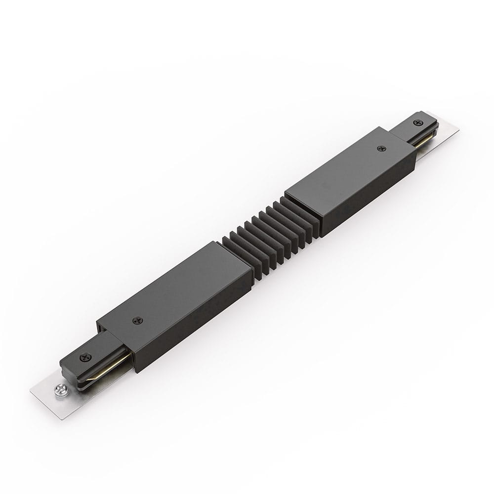 Taros LED Tracklights Koppelstuk Flexibele vorm 1 Fase 2 Draads IP20 3 Jaar Garantie Zwart