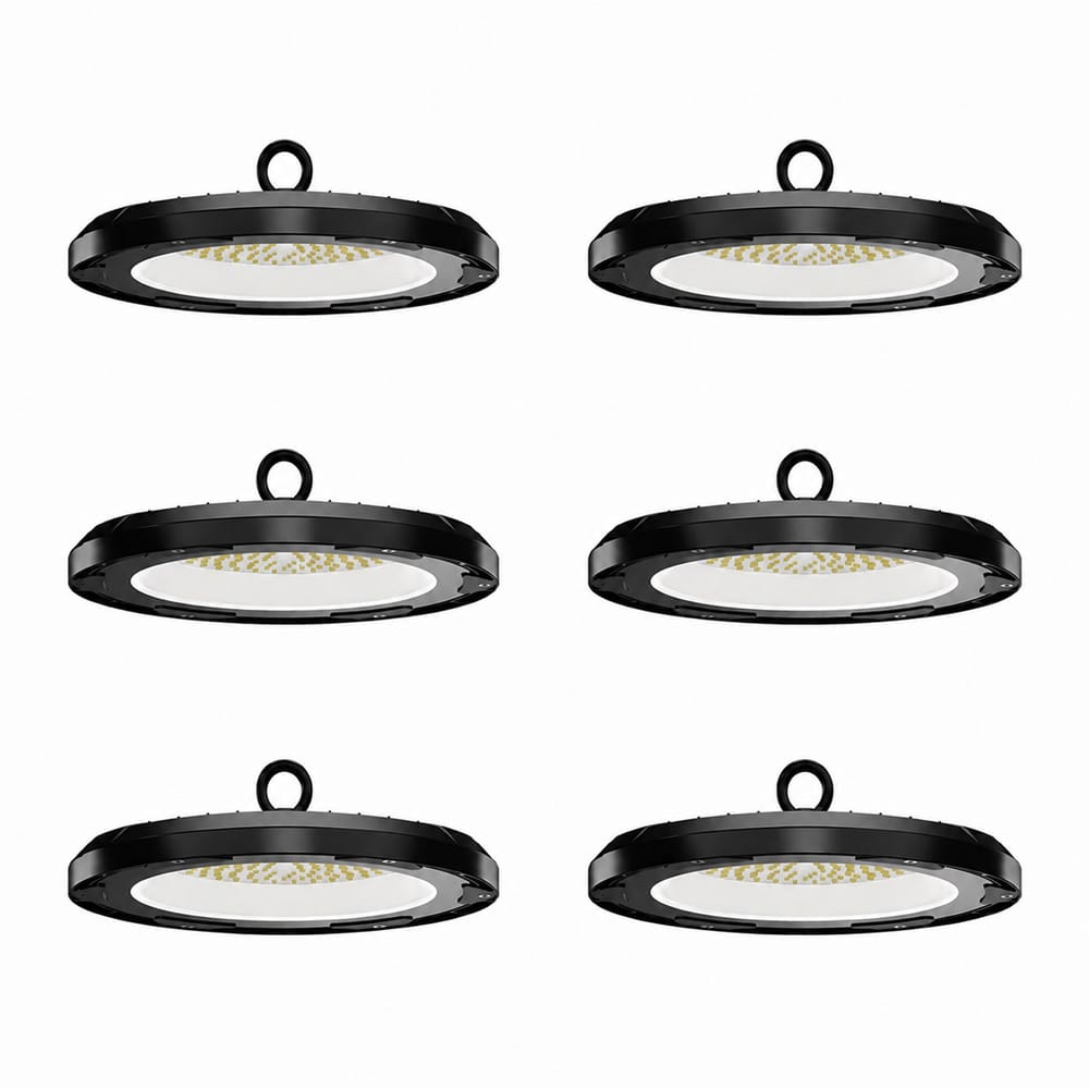 Set van 6 - Eris LED High Bay UFO - 200 Watt - 28.000lm (140lm/W) - 6500K daglicht wit - IP65 waterd