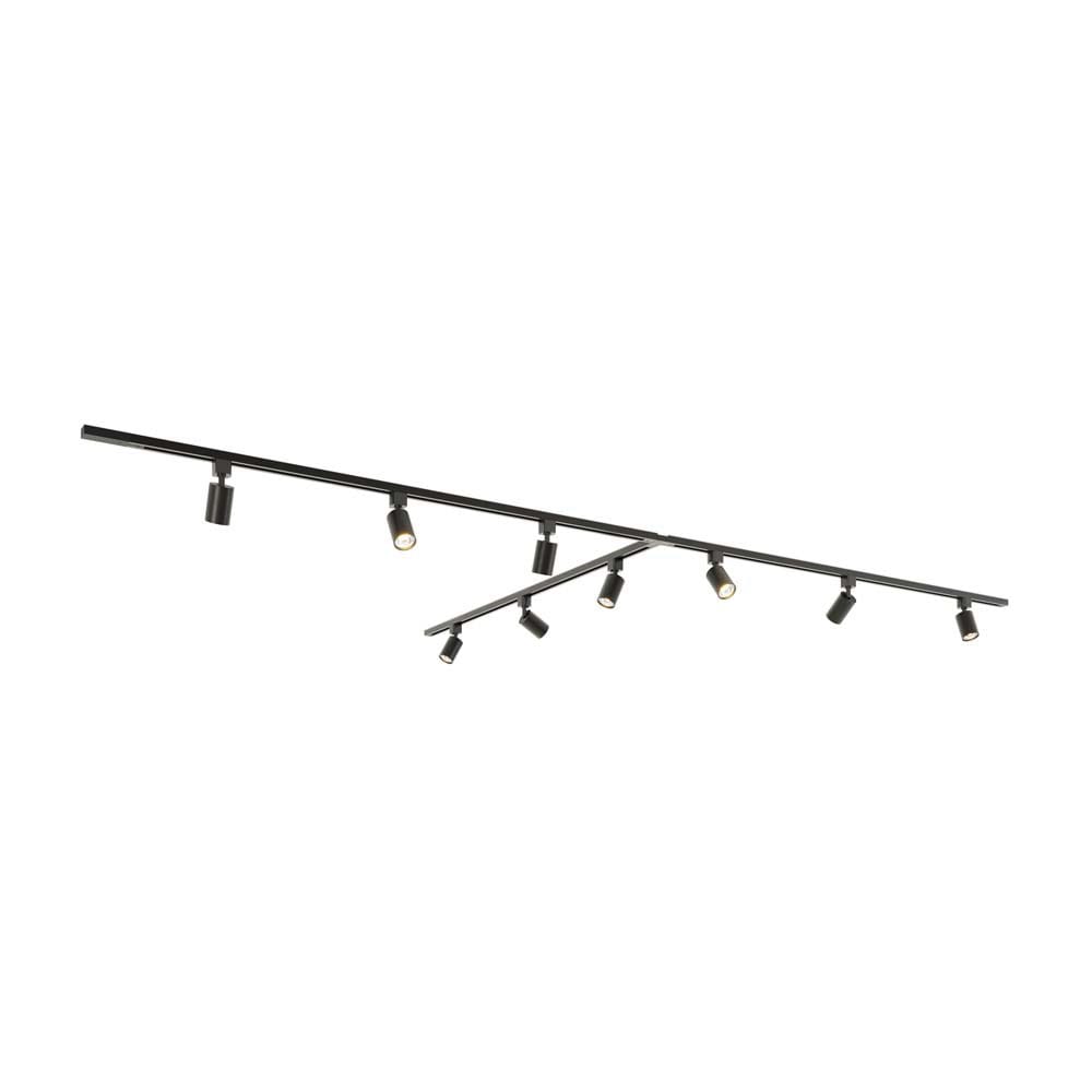 Taros Railverlichting Pakket - T-vorm - 3x 1,5m rail - 9 railspots - Incl. 2700K GU10 - IP20 - Modul