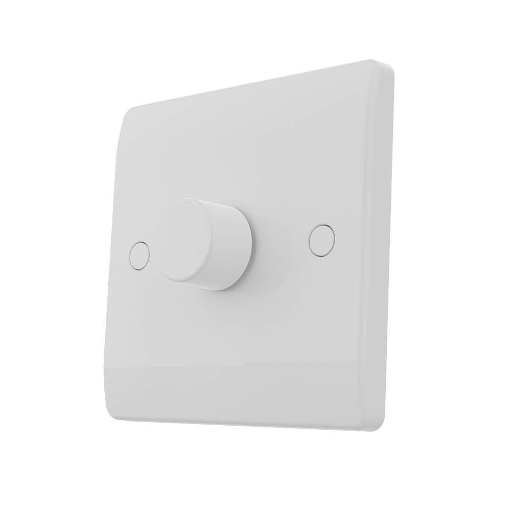UK LED dimmer met draaiknop - 3-160W - Ondersteunt Two-way-1-gang (wisselschakeling) - Fase-aan- en 