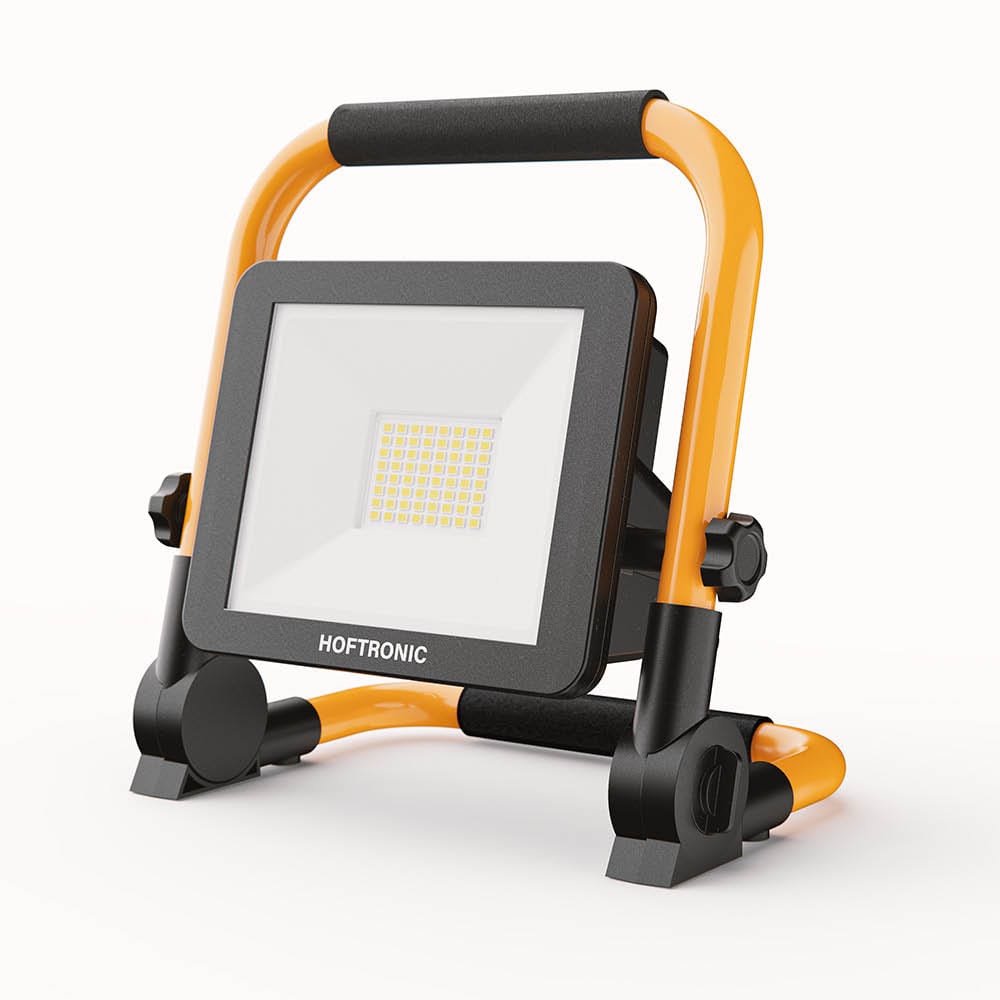 LED Bouwlamp op accu - Oplaadbaar - 6500K - 30W - 3000lm - Kantelbaar - Brandtijd: 4-6 uur aaneenges
