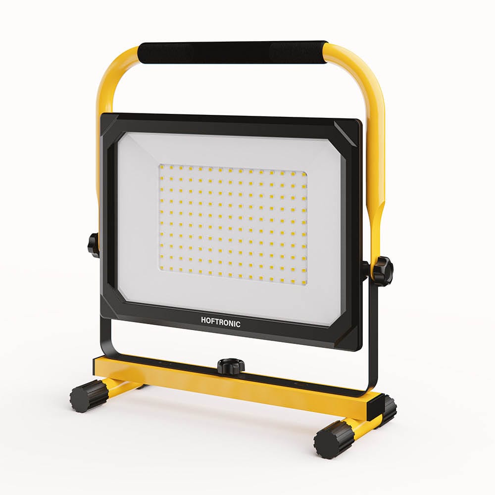 LED Bouwlamp - 6500K - 100W - 10.000lm - Incl. 1,5m kabel met stekker - Kantelbaar - IP65 - 25.000 b