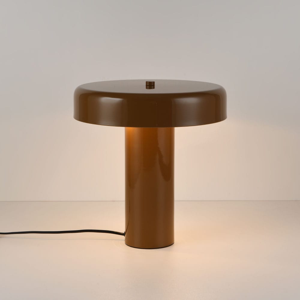 Tafellamp Arcena marrone - E14-fitting - Brons - Mushroomlamp - Paddenstoel - IP20 voor binnen - Met