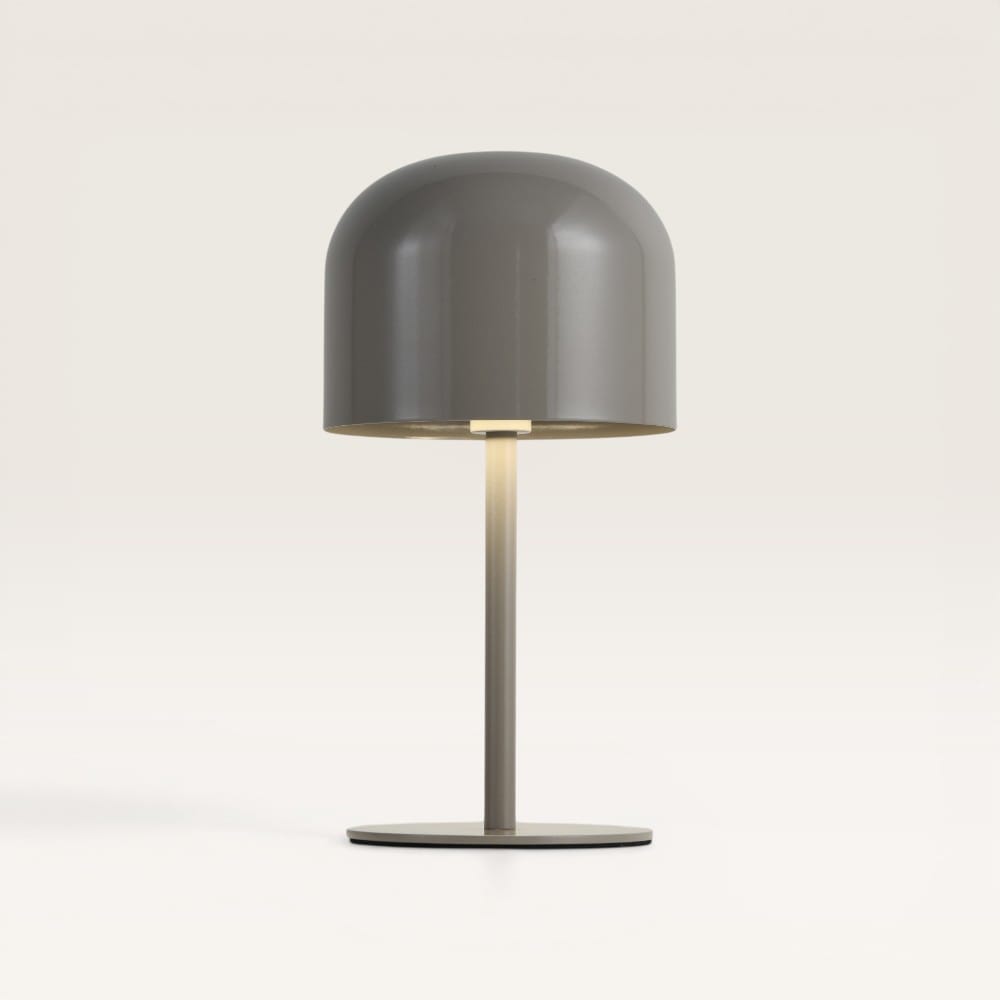 LED Tafellamp Ariello beige s - Beige paddenstoel lamp voor binnen, zowel dim- als oplaadbaar afbeelding