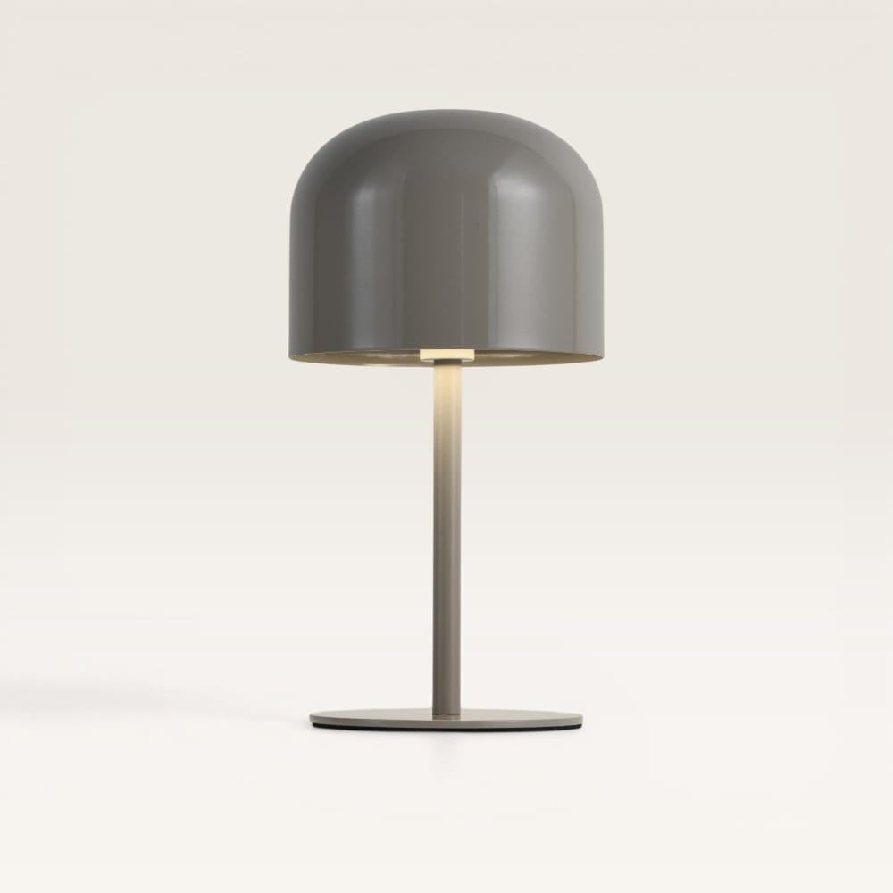 LED Tafellamp Ariello beige s - Beige paddenstoel lamp voor binnen, zowel dim- als oplaadbaar afbeelding