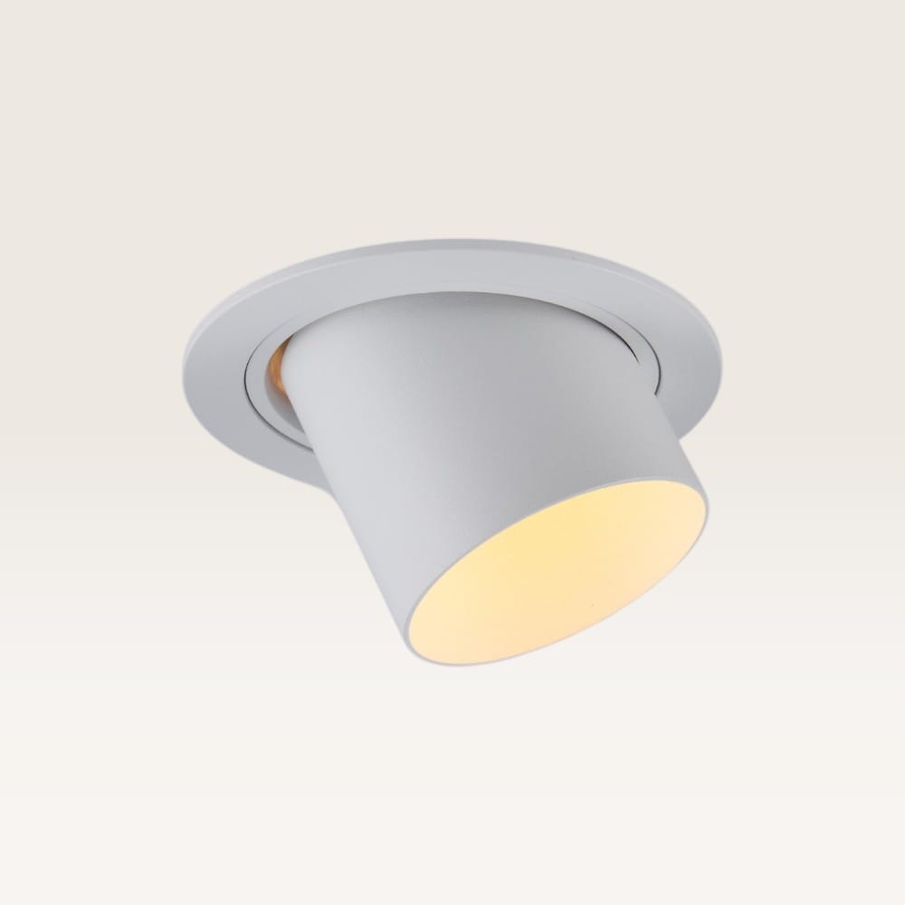 Inbouwspot Gavira bianco l - Diameter 92mm - GU10-fitting - IP20 voor binnen - Wit - Met doorlusbedr