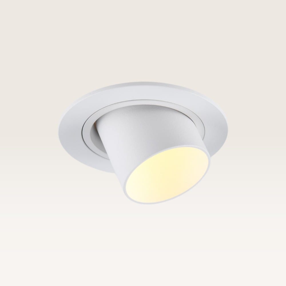 Inbouwspot Gavira bianco m - Diameter 77mm - Mini GU10 (MR11) - IP20 voor binnen - Wit - Met doorlus