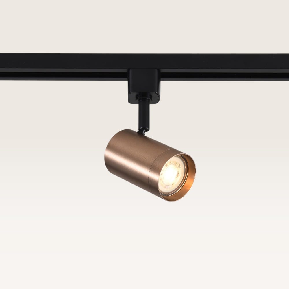 Railspot Beloria caramello - GU10-fitting - Ontworpen voor 1-fase railsysteem - Bruin - IP20 voor bi