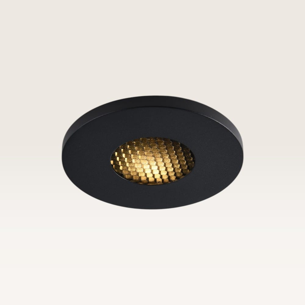 Inbouwspot Ulvion nero nova - Zaagmaat 60mm - GU10-fitting - IP20 voor binnen - Zwart - Met doorlusb