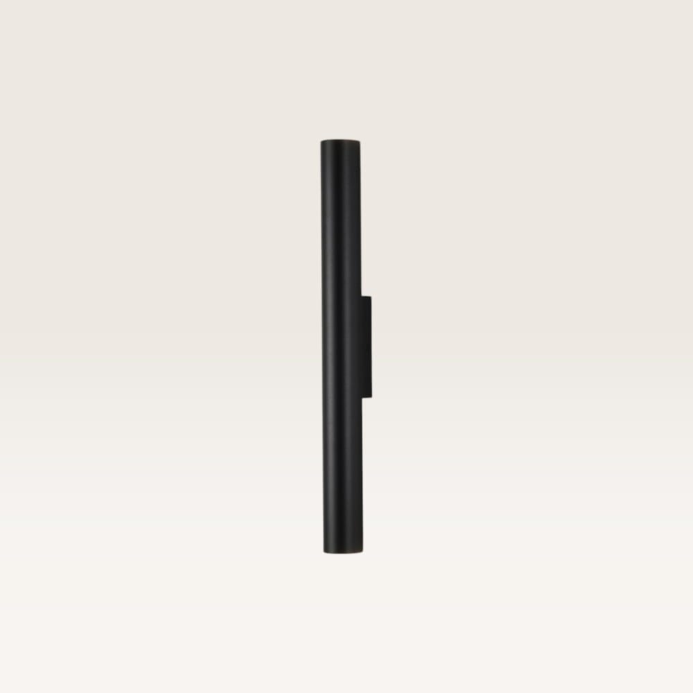 Wandlamp Brenzo nero m - Zwarte lichtstaaf met een minimalistisch design voor binnen - Excl. Lichtbr
