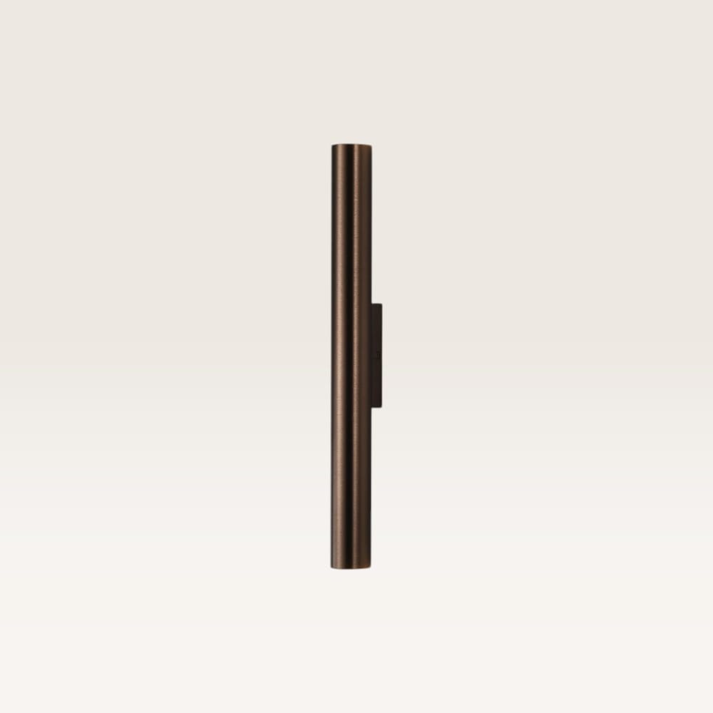 Wandlamp Brenzo bronzo m - Bronzen lichtstaaf met een minimalistisch design voor binnen - Excl. Lich
