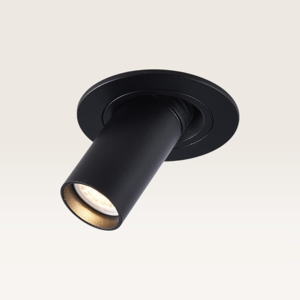 Inbouwspot Myroni nero - Diameter 67mm - Inbouwdiepte 70mm - G9-fitting - IP20 voor binnen - Zwart -