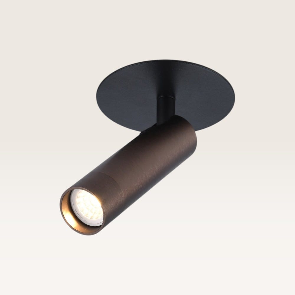 Inbouwspot Mavion bronzo - GU10-fitting - Spotlight - Zwevend licht - IP20 voor binnen - Brons - Met