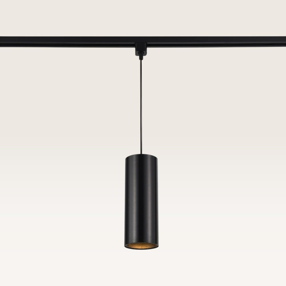 Hangspot Belano notte nera l - GU10-fitting - Ontworpen voor 1-fase railsysteem - Zwart - Railspot -