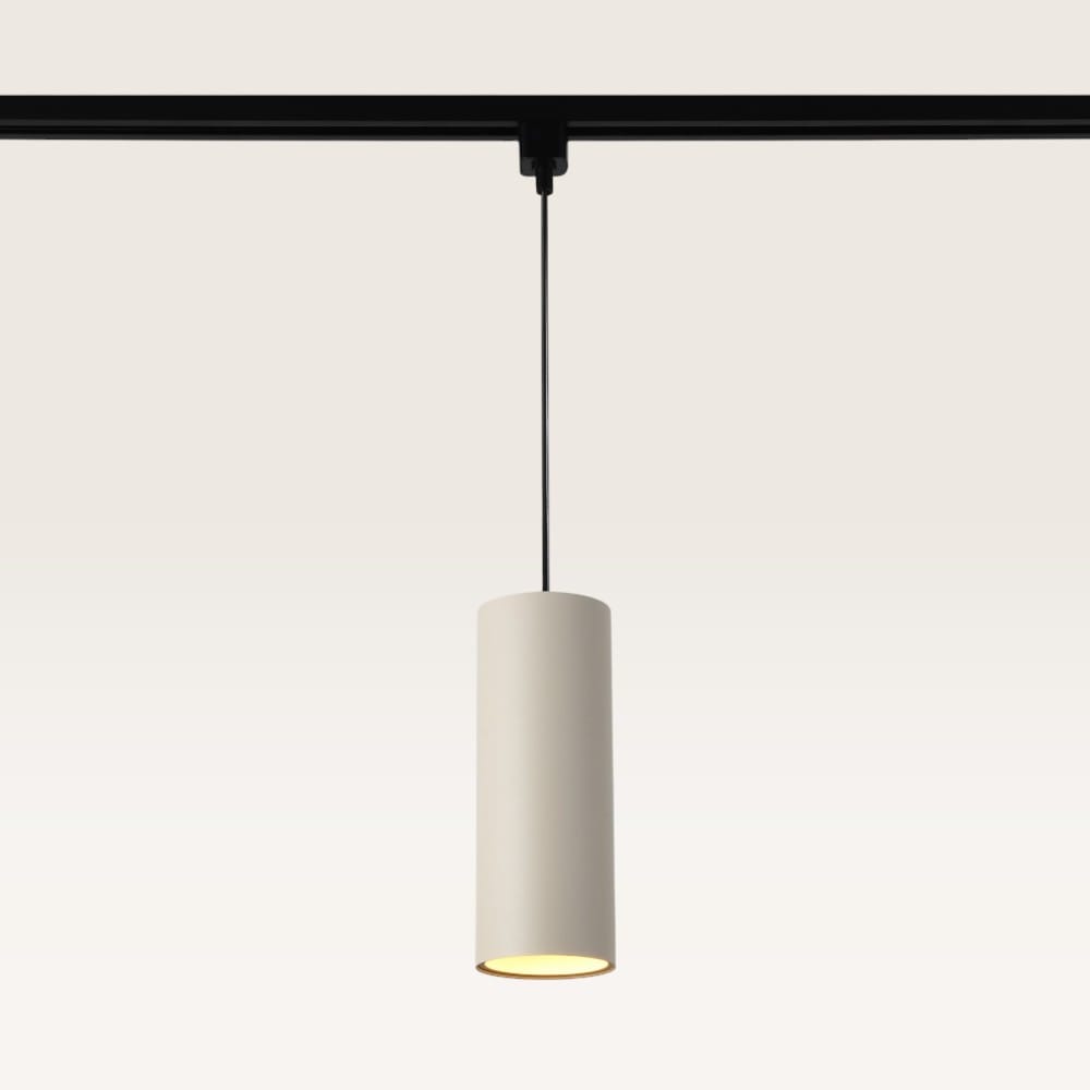 Hangspot Belano beige l - GU10-fitting - Ontworpen voor 1-fase railsysteem - Beige - Railspot - IP20