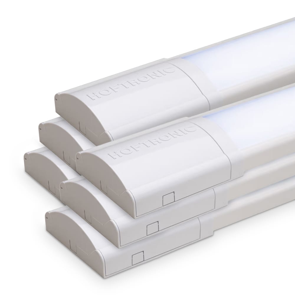 Set van 6 LED batten 60cm - 2520 lumen 18 Watt (140lm/W) - 6500K Daglicht Wit - Flikkervrij - IP20 v