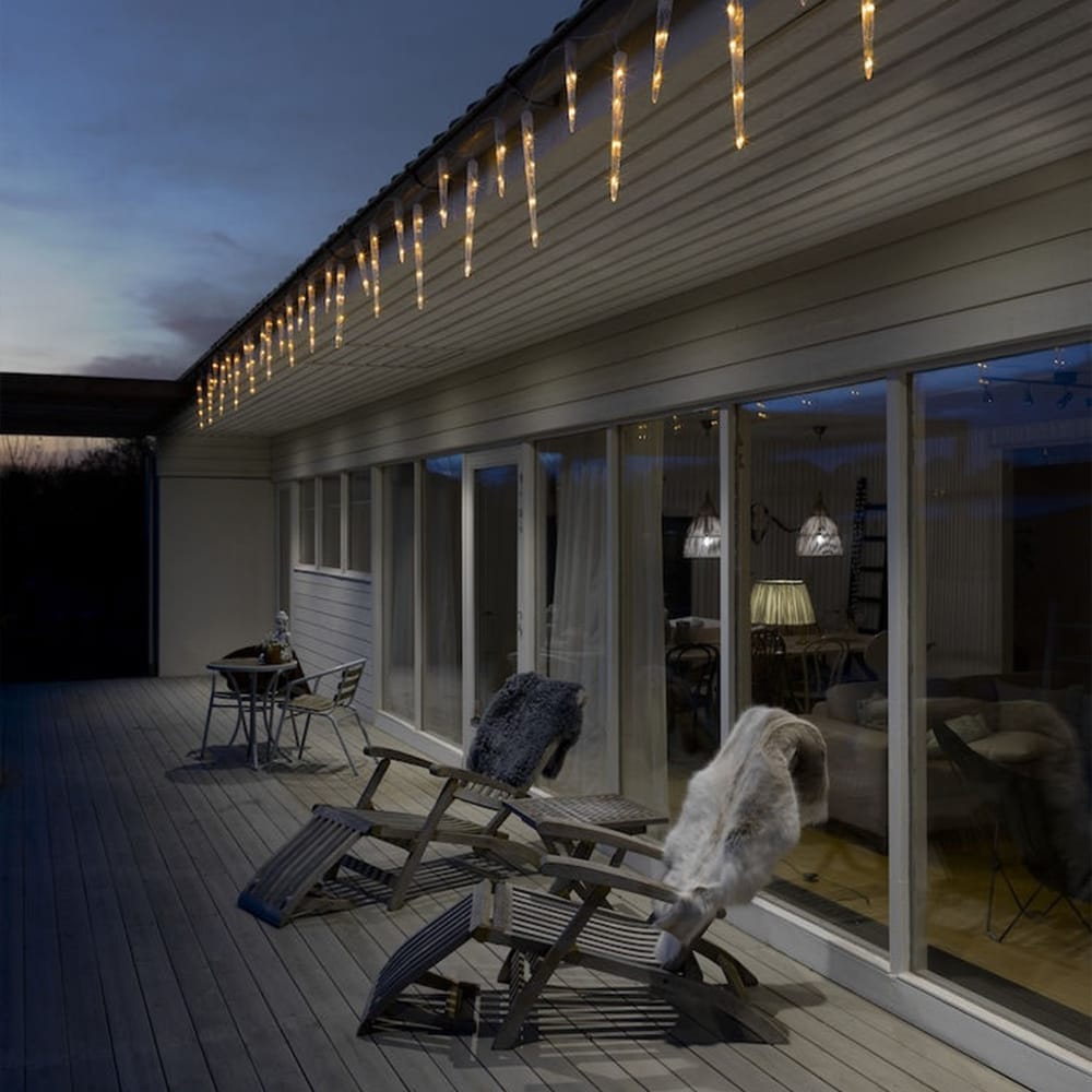 IJspegelverlichting voor buiten - 96 LED&apos;s - 5 meter - Kerstverlichting afbeelding