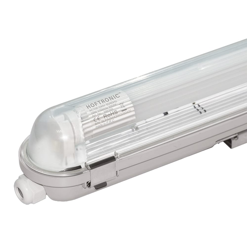 6x LED TL armatuur 120cm - T8 (G13) - 18 Watt 1980 lumen (110lm/W) - 3000K warm wit (830) - Koppelbaar - Flikkervrij - IP65 waterdicht - LED TL Lamp afbeelding