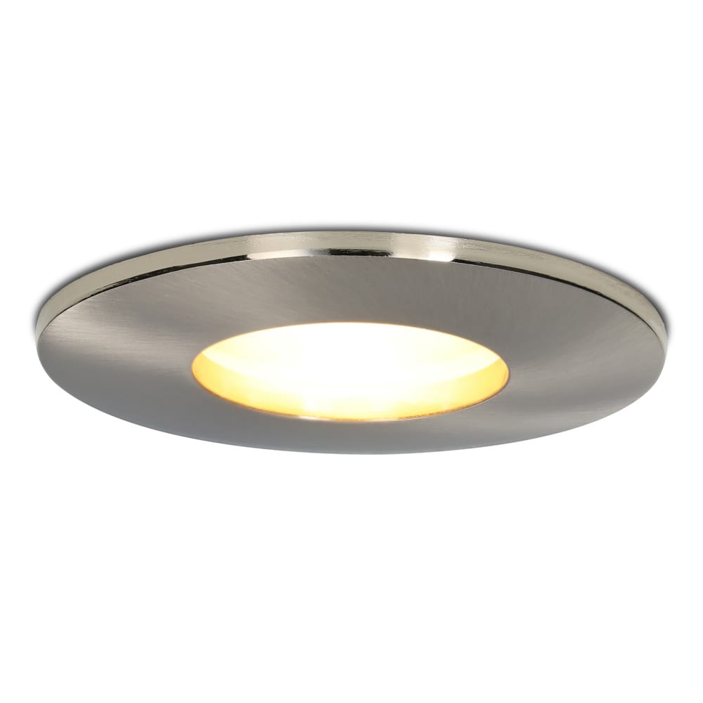 Vegas - LED Inbouwspots - 4 Watt 345 lumen - 2700K Warm wit - GU10 - Dimbaar - Rond - IP44 voor badkamer, buiten en binnen - RVS afbeelding