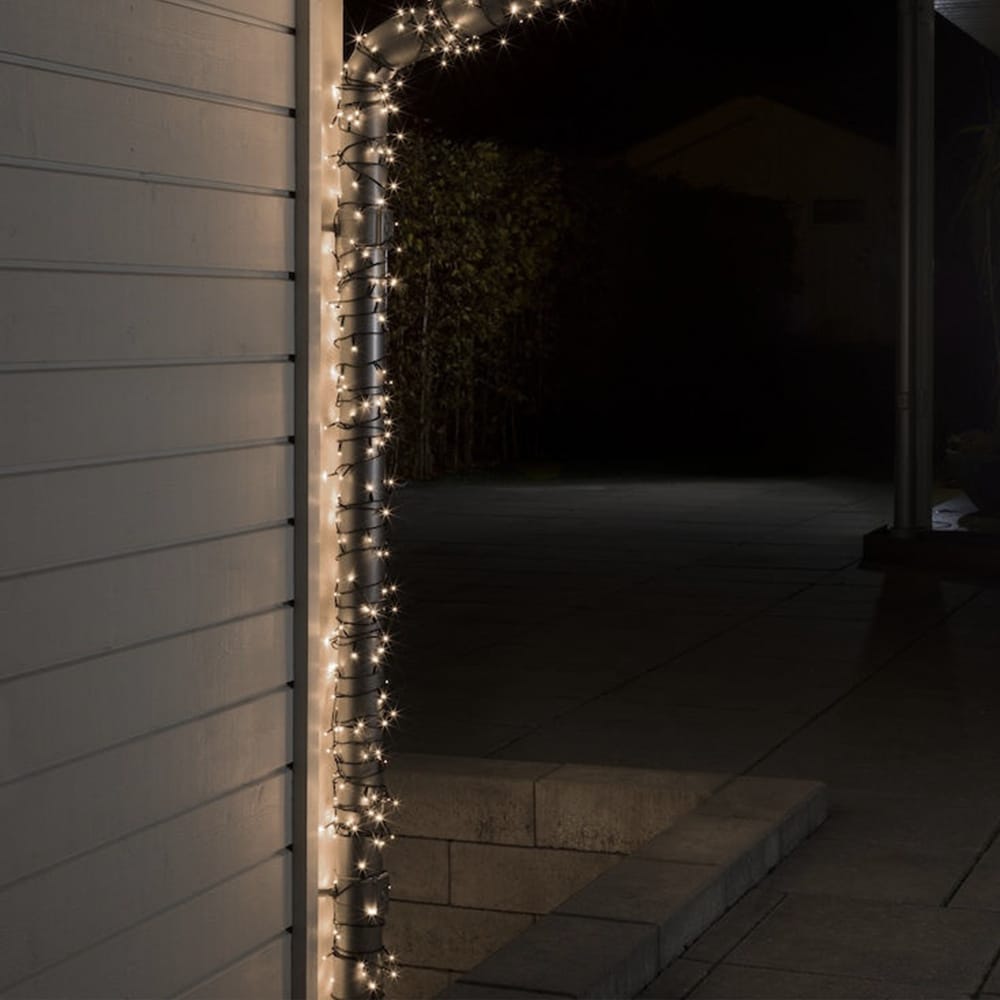 lichtsnoer voor buiten dimbaar - 2200K Extra warm wit - 400 LEDs - 28 meter afbeelding