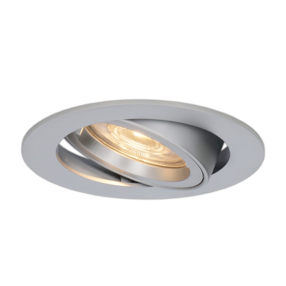 Jose LED inbouwspot - 5 Watt 400 lumen - 2700K Warm wit - GU10 - Dimbaar - Rond - Kantelbaar - IP20 Voor binnen - RVS afbeelding