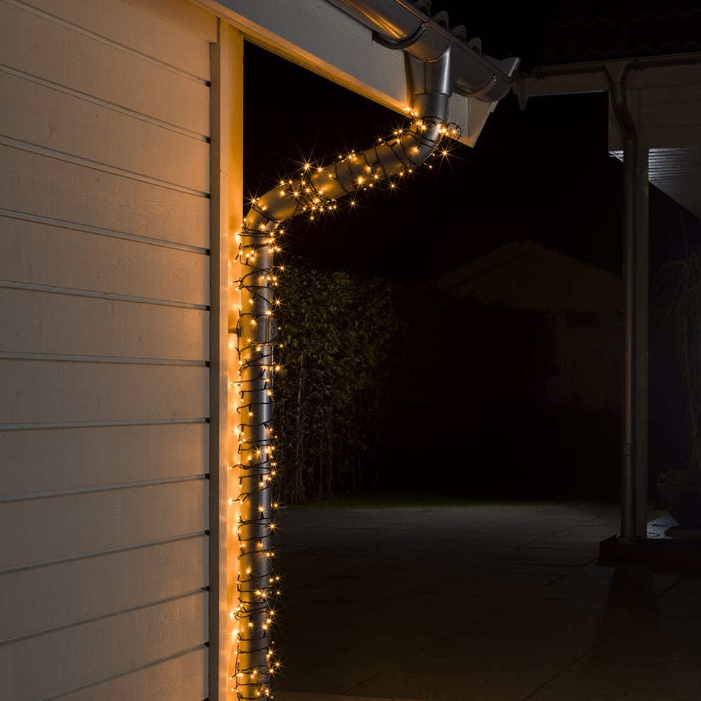 Kerstboomverlichting voor buiten 1200 LEDs 2200K Extra warm wit 84 meter Kerstverlichting Lichtsnoer