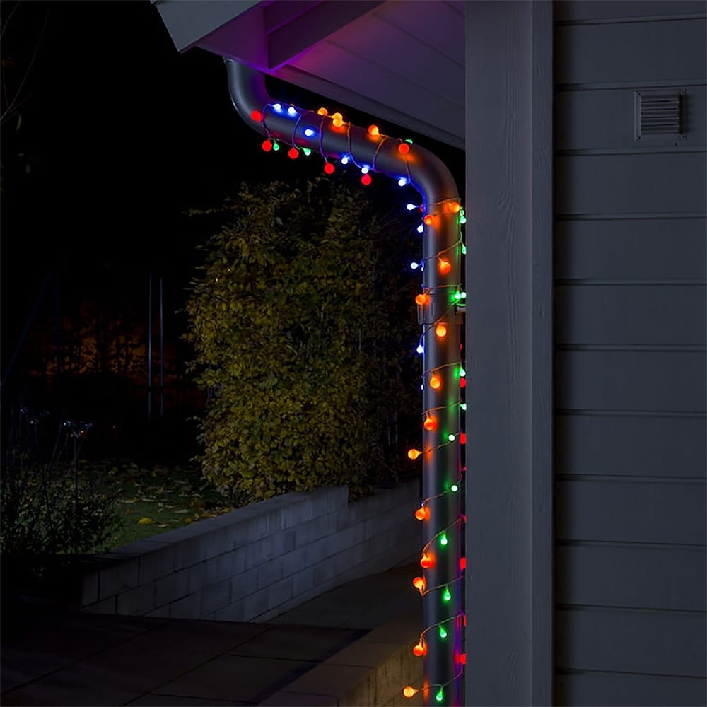 RGB Kleuren lichtsnoer voor buiten - 80 LEDs - 6 meter - kerstverlichting afbeelding
