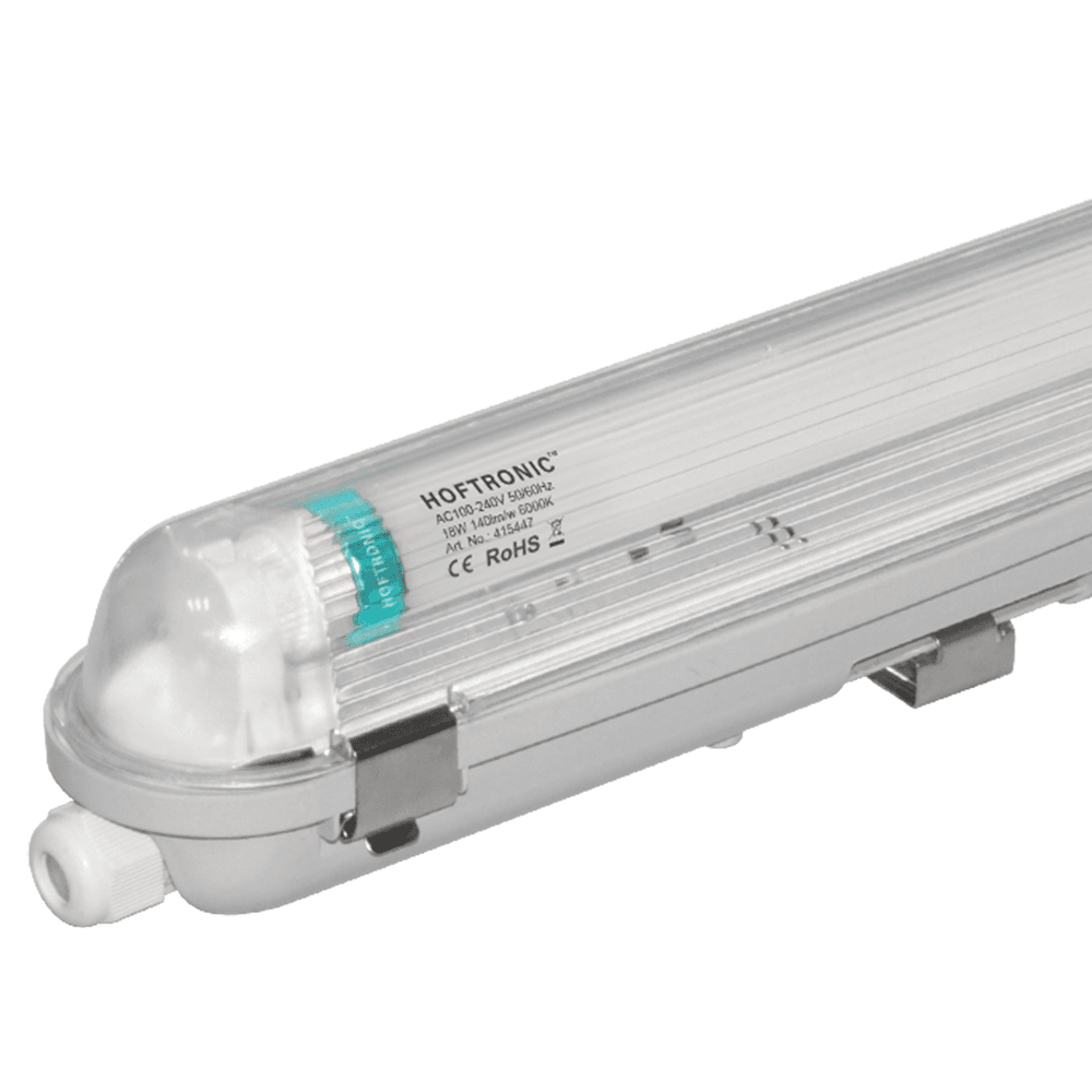 10x LED TL armatuur 120cm - T8 (G13) - 18 Watt 2520 lumen (140lm/W) - 6000K daglicht wit (860) - Koppelbaar - Flikkervrij - IP65 Waterdicht afbeelding