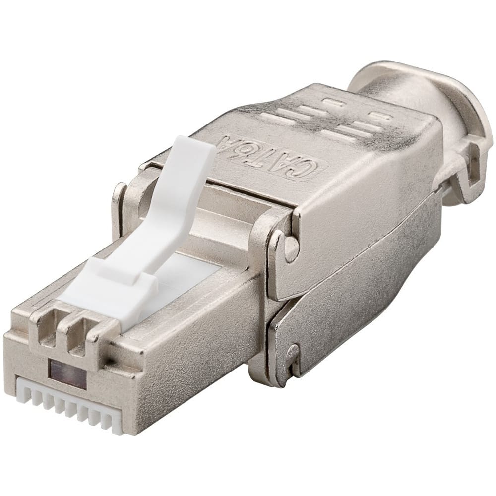 CAT6a RJ45 connector plug - STP - RJ45 - voor internetkabels - ethernet kabel - CAT kabel - gereedschapsloos afbeelding