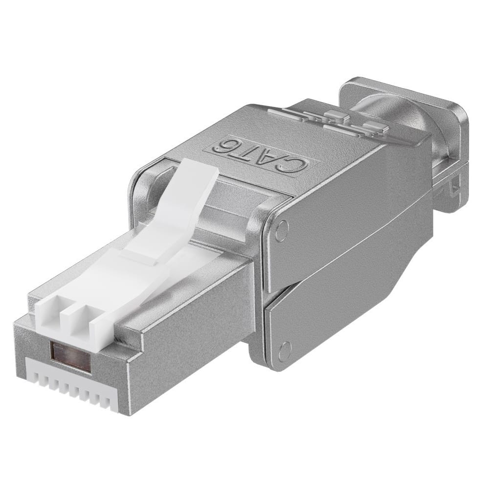 CAT6 RJ45 connector plug - STP - RJ45 - voor internetkabels - ethernet kabel - CAT kabel - gereedschapsloos afbeelding