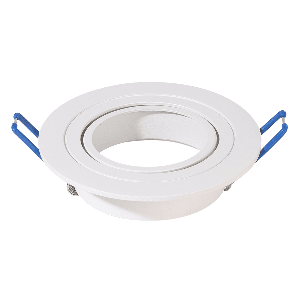 Pittsburg - LED Inbouwspot - Kantelbaar armatuur - Diameter 93mm - GU10 Fitting incl. lamphouder - Rond - IP20 voor binnen - Wit afbeelding
