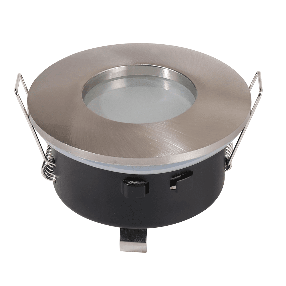 Vegas LED Inbouwspot Armatuur Diameter 83mm GU10 Fitting incl. lamphouder Rond IP44 voor badkamer en buiten RVS