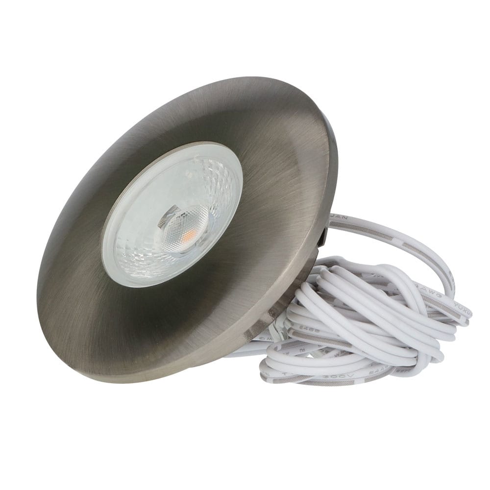 Pavo LED Inbouwspot Plat - 3W 300lm - 2700K - RVS afbeelding 1