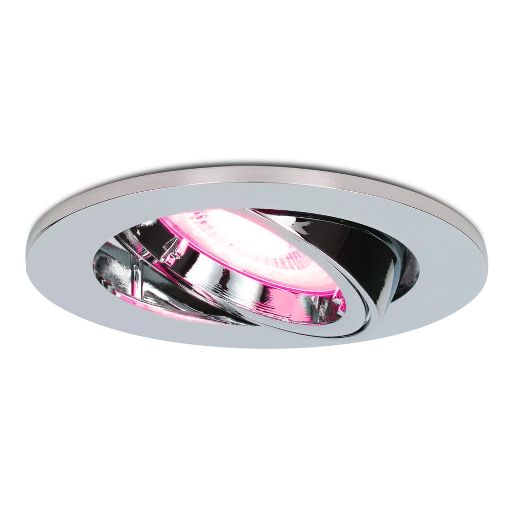 Maya - Smart inbouwspot - IP20 voor binnen - 5,5 Watt 345 Lumen - Kantelbaar - Wifi + Bluetooth - RGBWW - GU10 - Google Home, Amazon Alexa en Siri - Chroom afbeelding 1