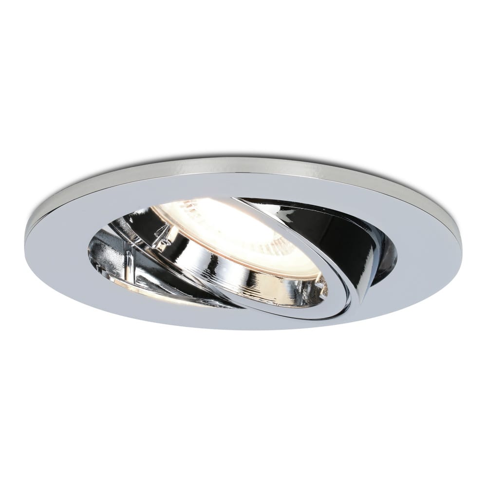 Maya LED inbouwspot 4 Watt 345 Lumen 4000K Neutraal wit GU10 Dimbaar Rond Kantelbaar IP20 voor binnen Chroom
