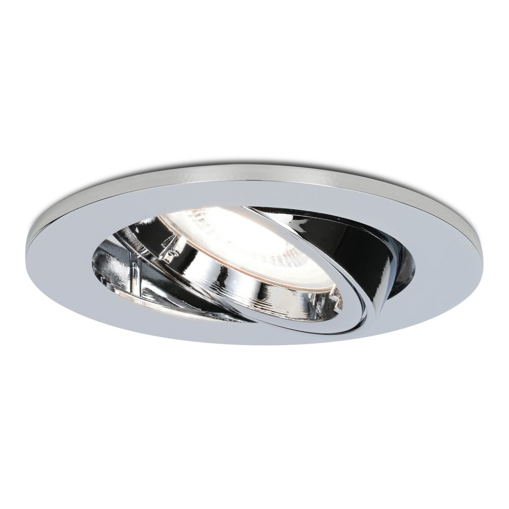 Maya LED inbouwspot - 5 Watt 400 lumen - 6000K Daglicht wit - GU10 - Dimbaar - Rond - Kantelbaar - IP20 voor binnen - Chroom afbeelding