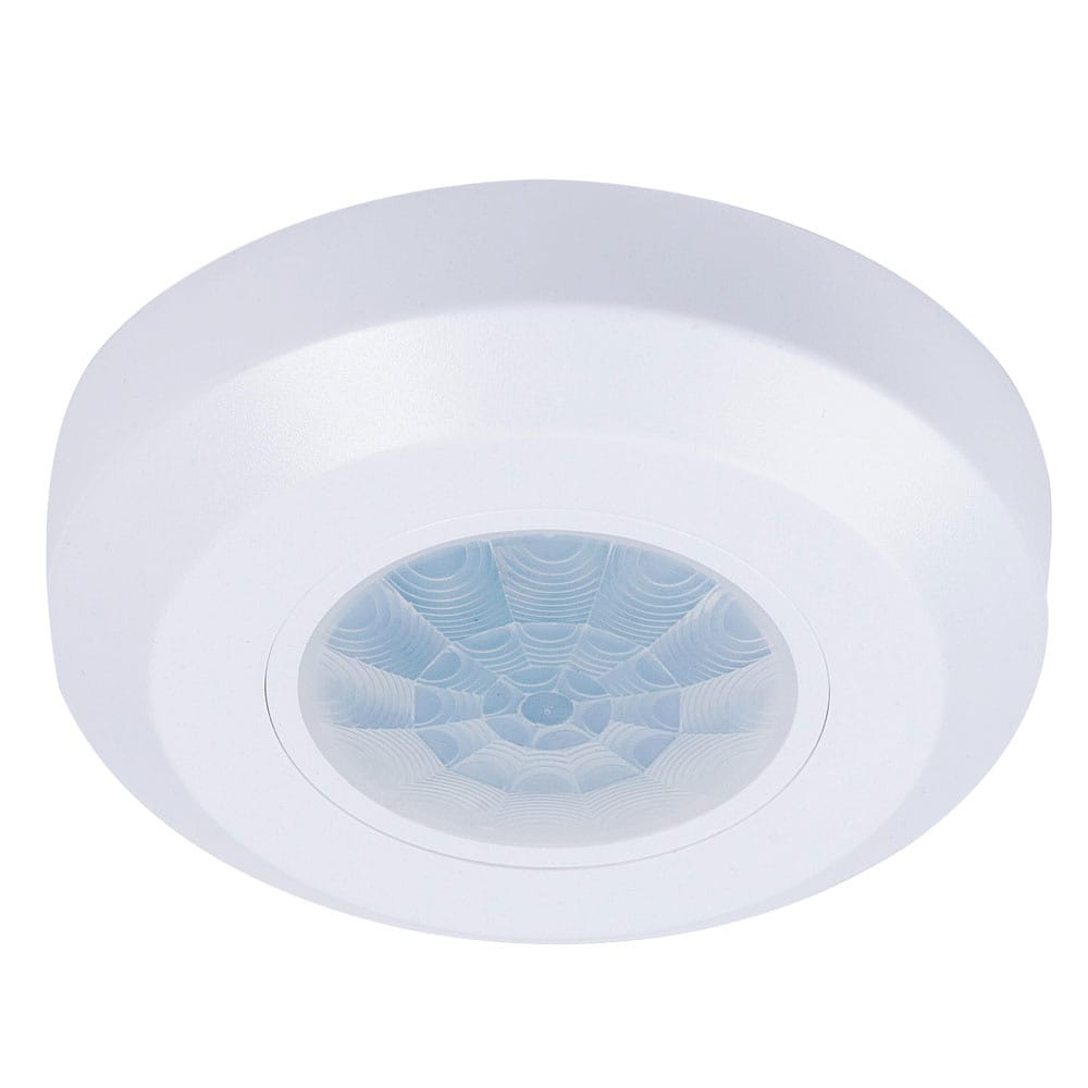 PIR bewegingssensor met schemerschakelaar - 360° - Opbouw - 8 meter bereik - Maximaal 200 Watt - IP20 voor binnen - Wit afbeelding