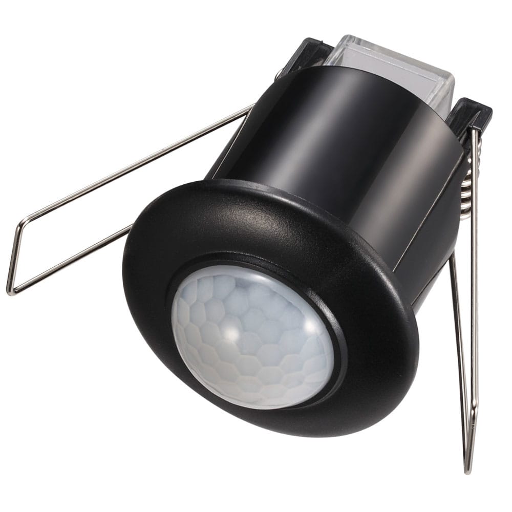 PIR bewegingssensor met schemerschakelaar - 360° - Opbouw - 6 meter bereik - Maximaal 300 Watt - IP20 voor binnen - Zwart afbeelding