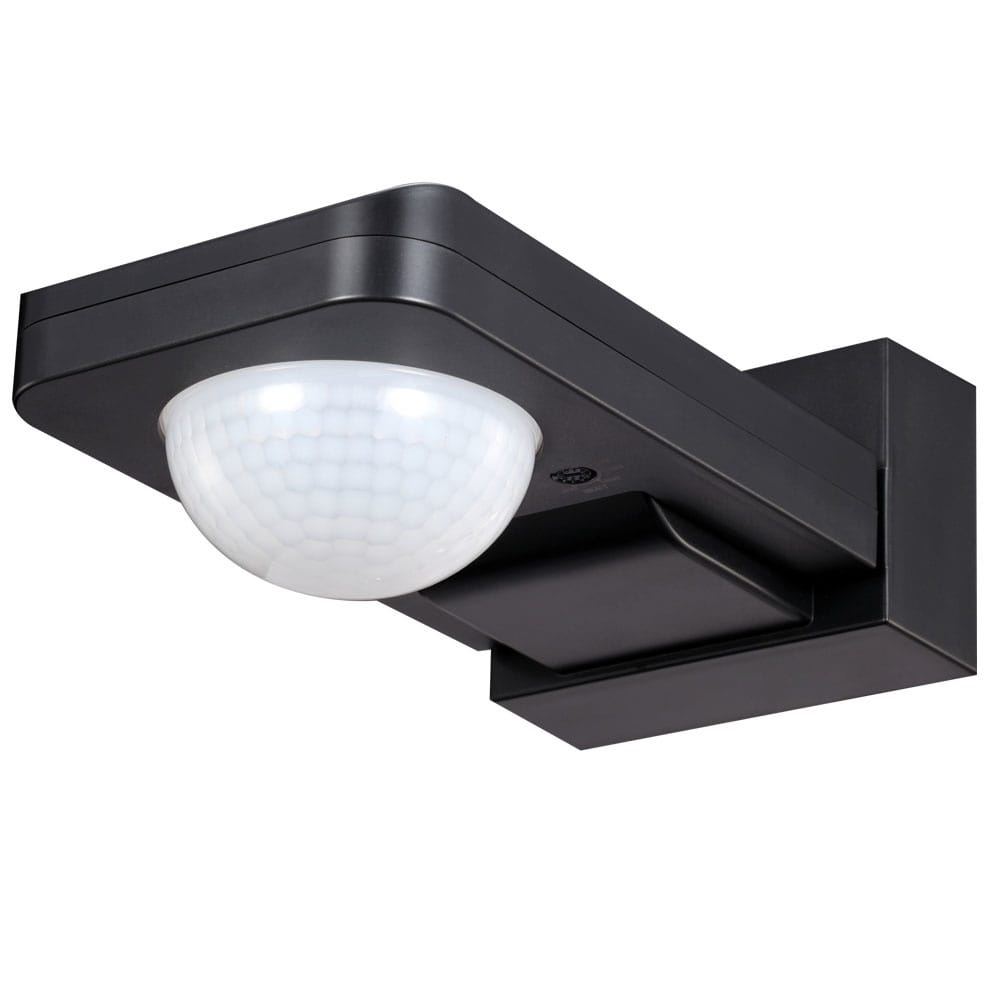 PIR bewegingssensor met schemerschakelaar - 360° - Opbouw - 20 meter bereik - Maximaal 1000 Watt - IP65 waterdicht - Zwart afbeelding